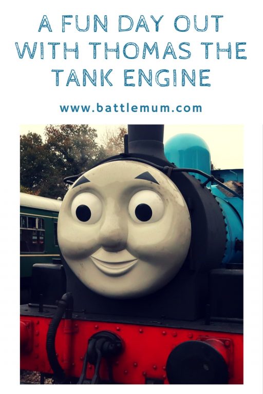 a fun day out with Thomas the tank engine - pinterest graphic