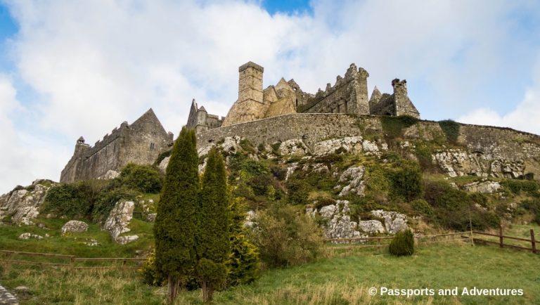 The Rock Of Cashel With Kids - The Rock of Cashel sitting on the hill top.