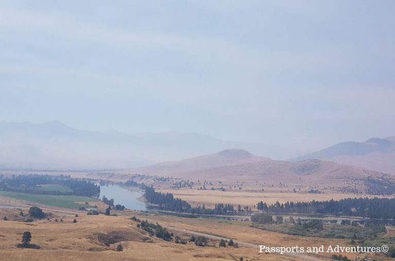 Smokey landscape picture in Montana, USA