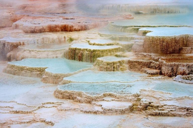 Mammoth Hot Springs in Yellowstone National Park