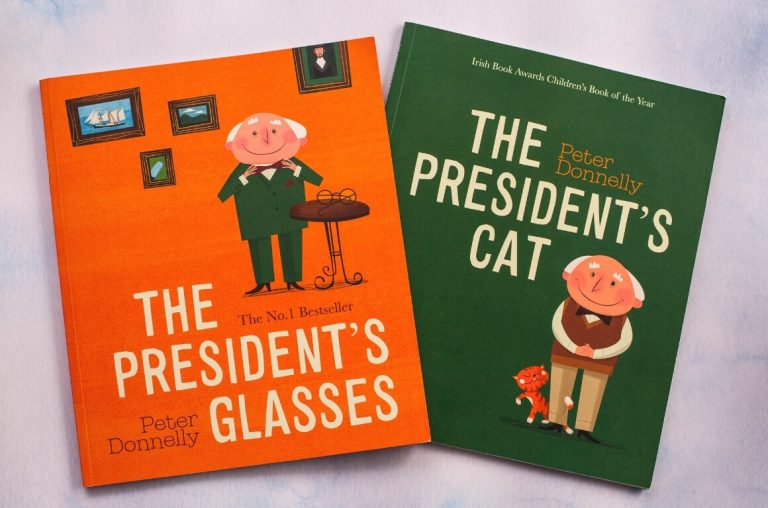 Two of the best Irish books for kids, The President's Cat and The President's Glasses by Peter Donnelly