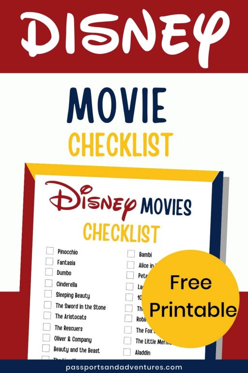 Disney Live Action Movies Ranked: A Free Disney Movie Checklist to Print