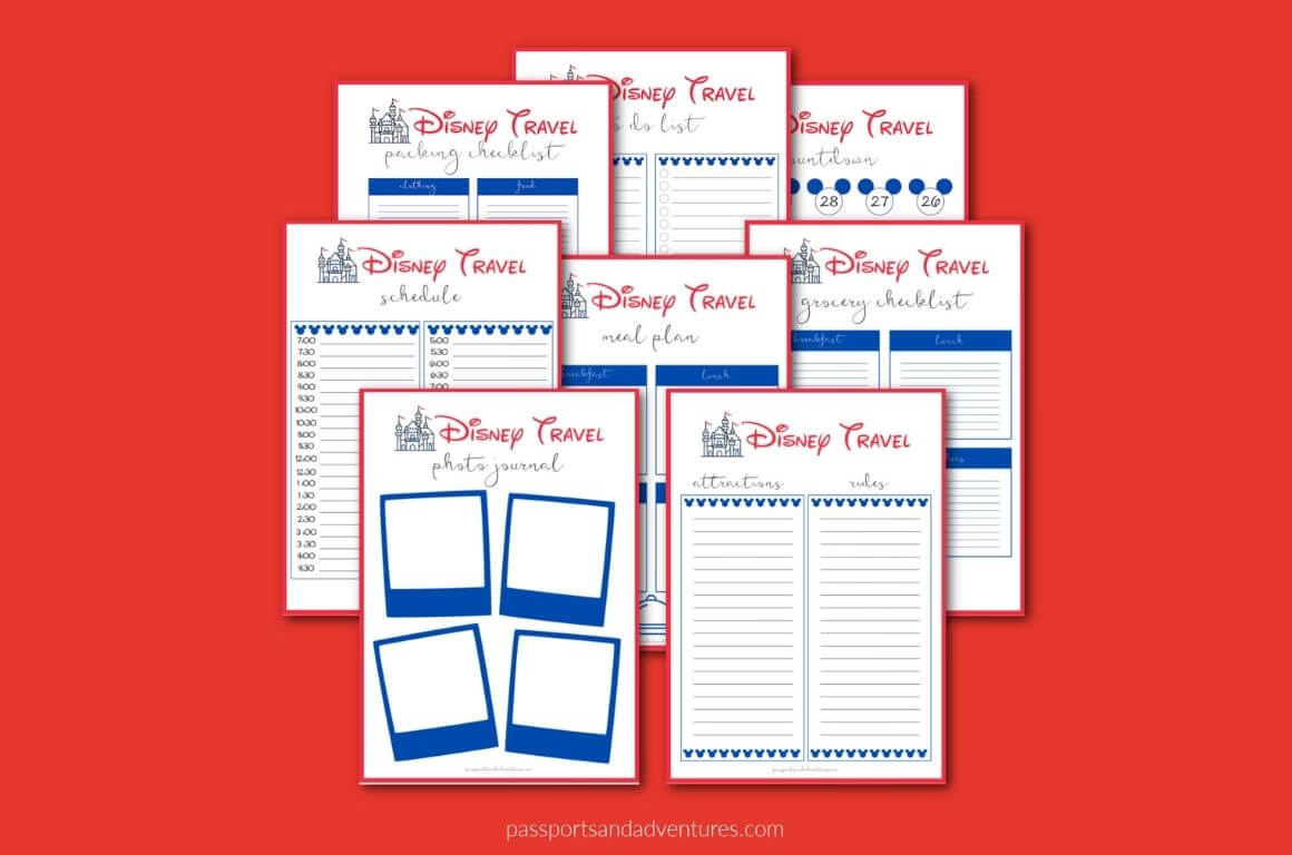 Free Disney Planning Printables