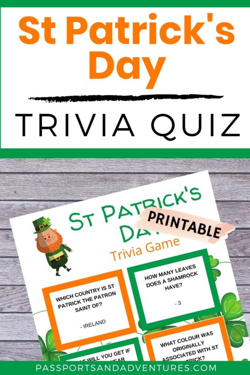 St Patrick S Day Trivia Game