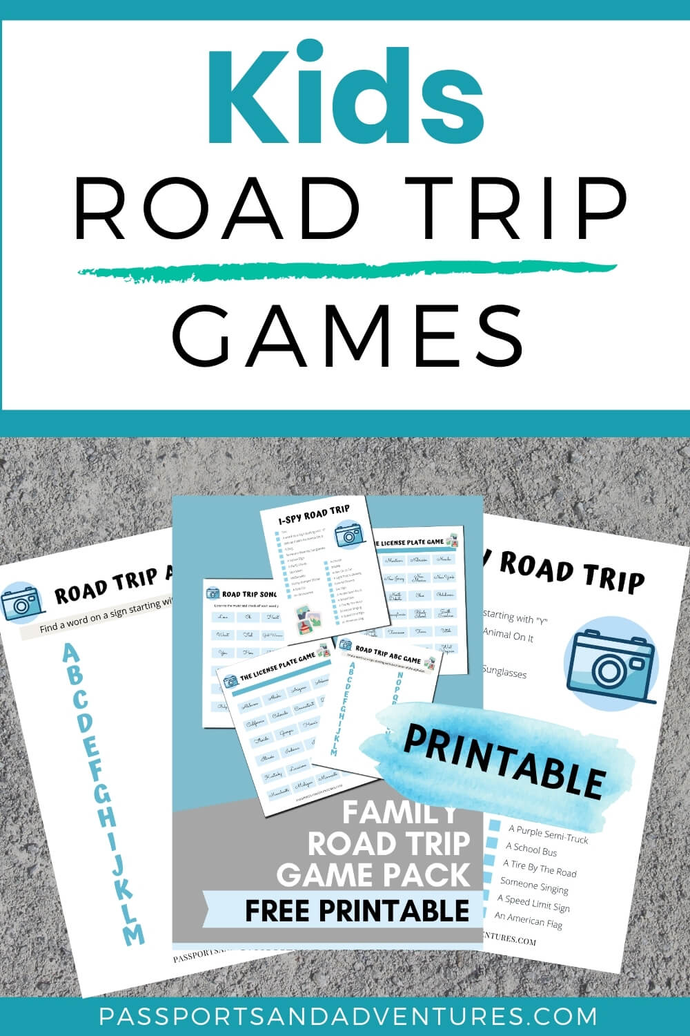 us road trip games for kids printable