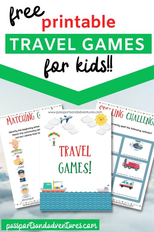 Free printable travel games for kids - Jonesin' For Taste