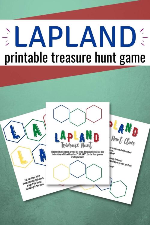 Free Printable Lapland Treasure Hunt Reveal Idea
